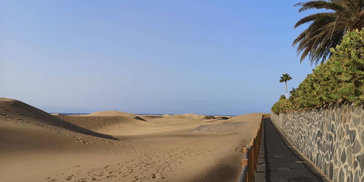 Top-Apartment mit seitlichem Meerblick in Playa del Ingles, Maspalomas, Gran Canaria Exterior foto