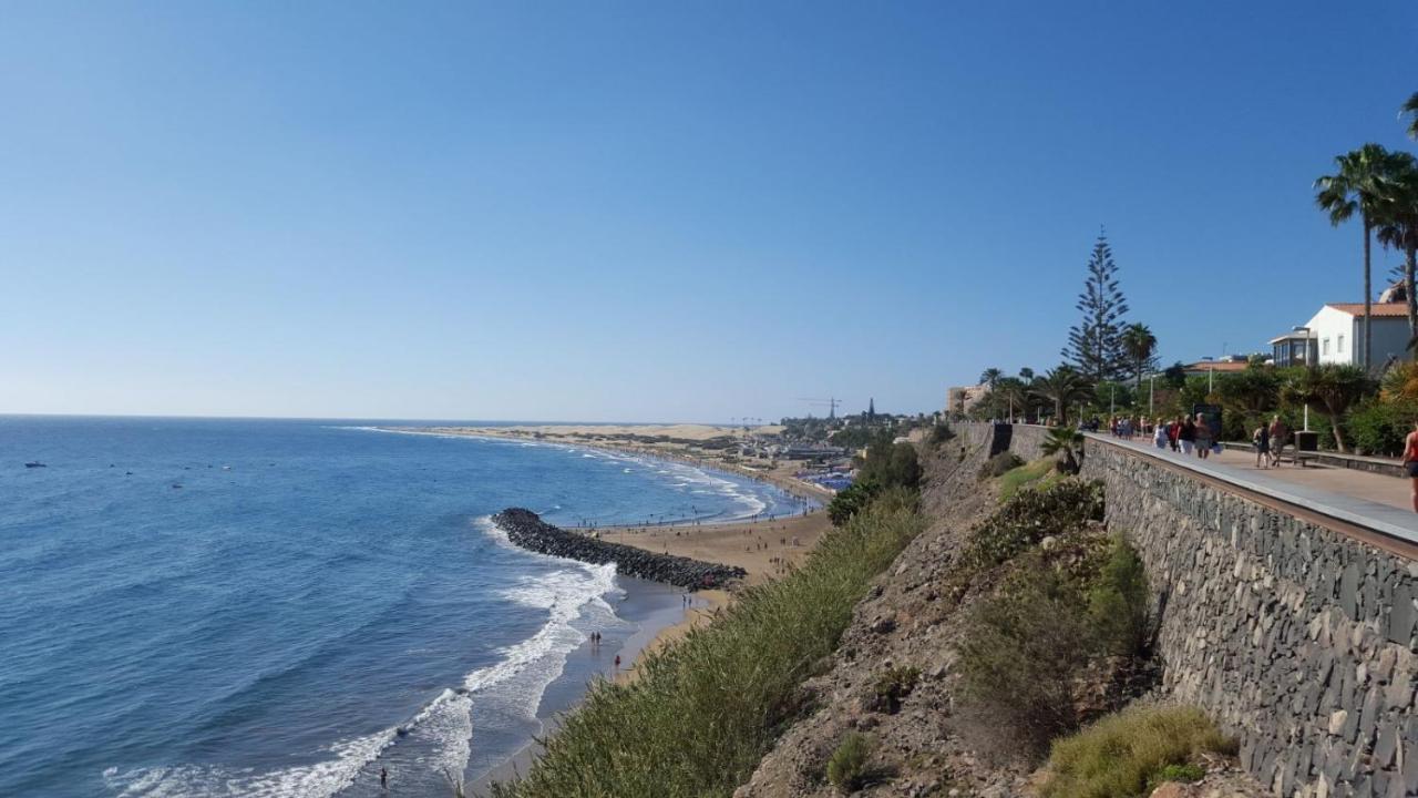 Top-Apartment mit seitlichem Meerblick in Playa del Ingles, Maspalomas, Gran Canaria Exterior foto