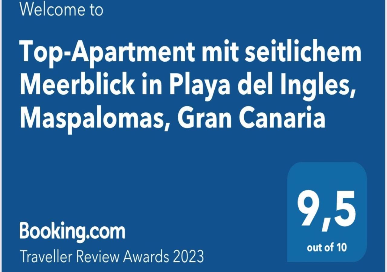 Top-Apartment mit seitlichem Meerblick in Playa del Ingles, Maspalomas, Gran Canaria Exterior foto